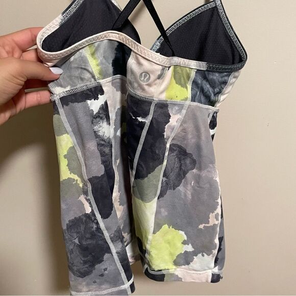 Lululemon | Citron Tinted Canvas Full Eagle Tank Size 4 - Picture 3 of 6